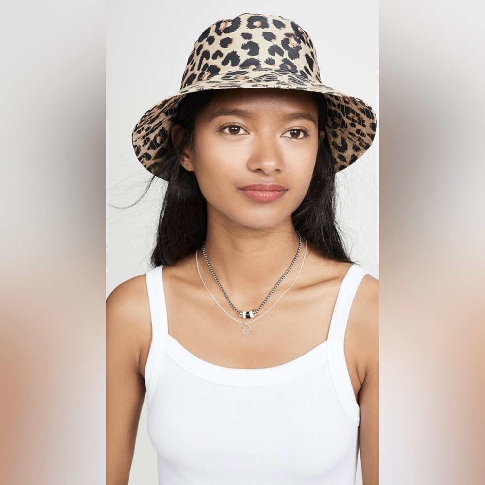 Loeffler Randall leopard bucket hat